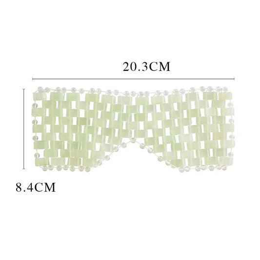 Cooling Jade Eye Mask Massager Natural Jade Eye Mask Eye Eye for Eye Relax Sleep Massager Mask Tools Mask Care Stone Face Sleep