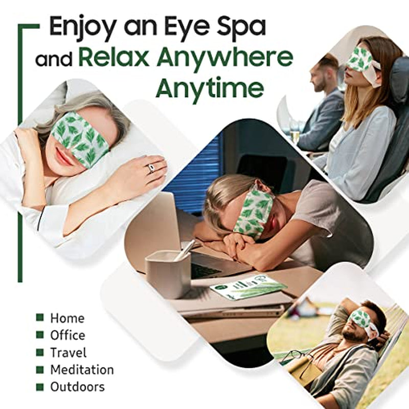 Steam Eye Mask, 30 Packs Heated Eye Mask, Self Heating Disposable SPA Warm Compress for Eyes (Lavender & Unscented & Tea Tree)