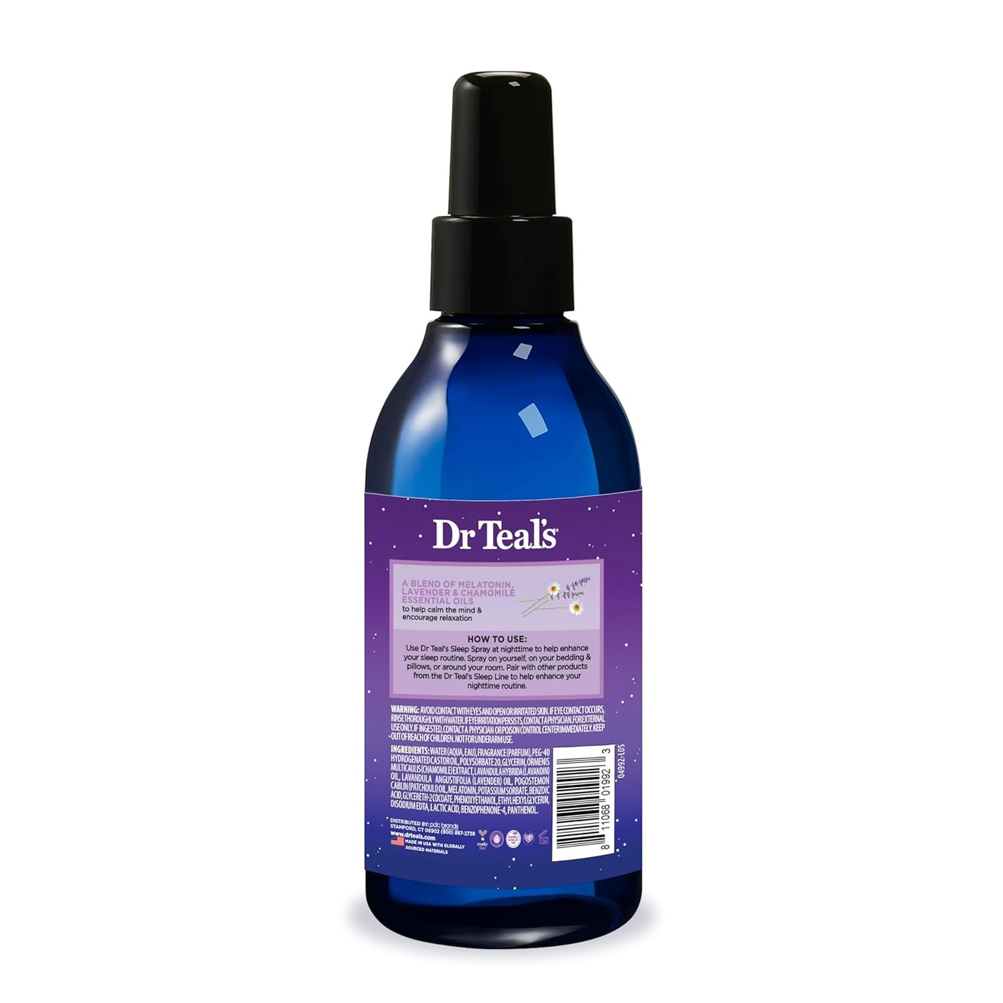Calm Blend Spray with Melatonin, Lavender & Chamomile Essential Oils, 6 Fl Oz (Pack of 3)