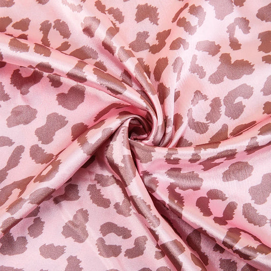 Leopard Print Satin Pillowcase