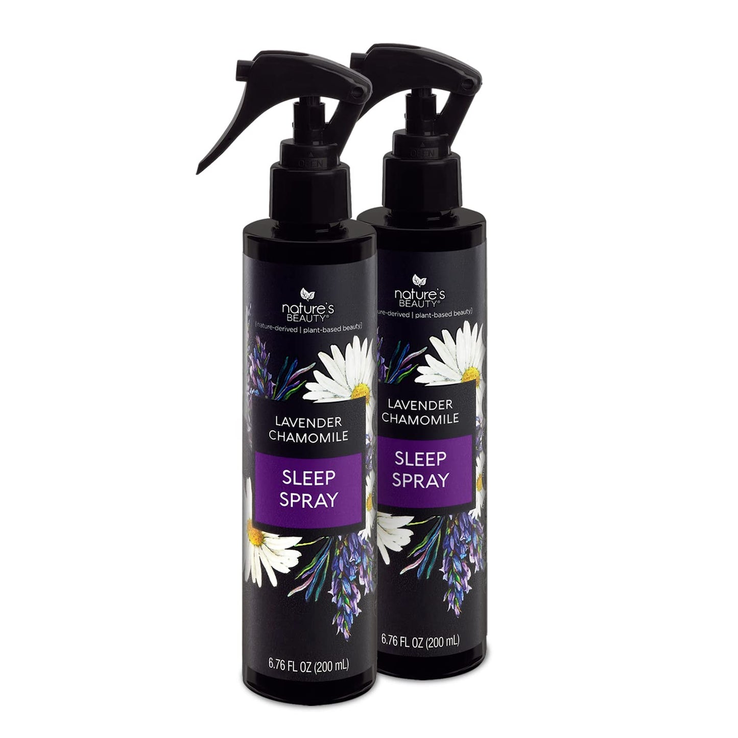 Lavender Chamomile Sleep Spray Multi-Pack - Sleep Well + Relax with Premium Grade Room + Pillow Spray, Made W/Coconut, Jojoba + Moringa Seed Oils, 6.76 Fl Oz (2 Pack)
