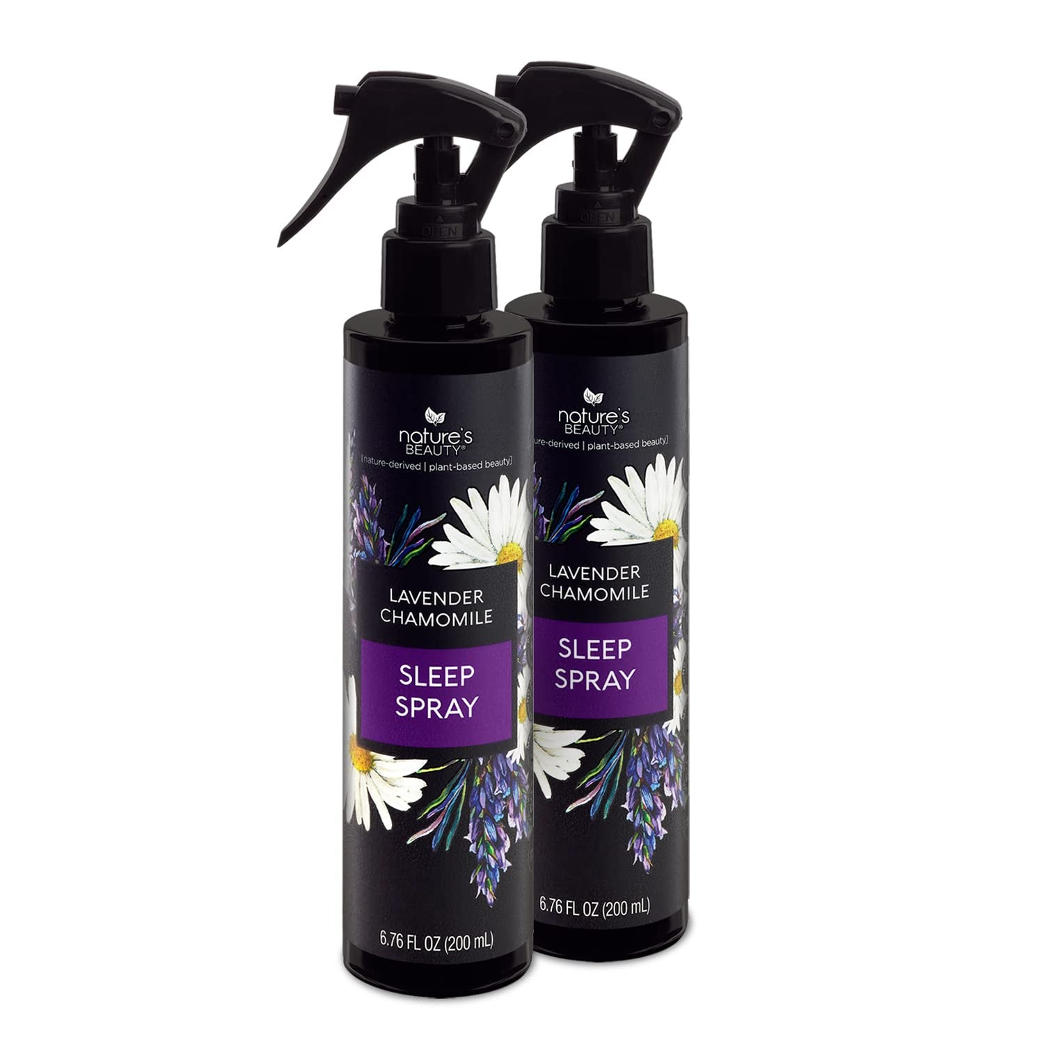 Lavender Chamomile Sleep Spray Multi-Pack - Sleep Well + Relax with Premium Grade Room + Pillow Spray, Made W/Coconut, Jojoba + Moringa Seed Oils, 6.76 Fl Oz (2 Pack)