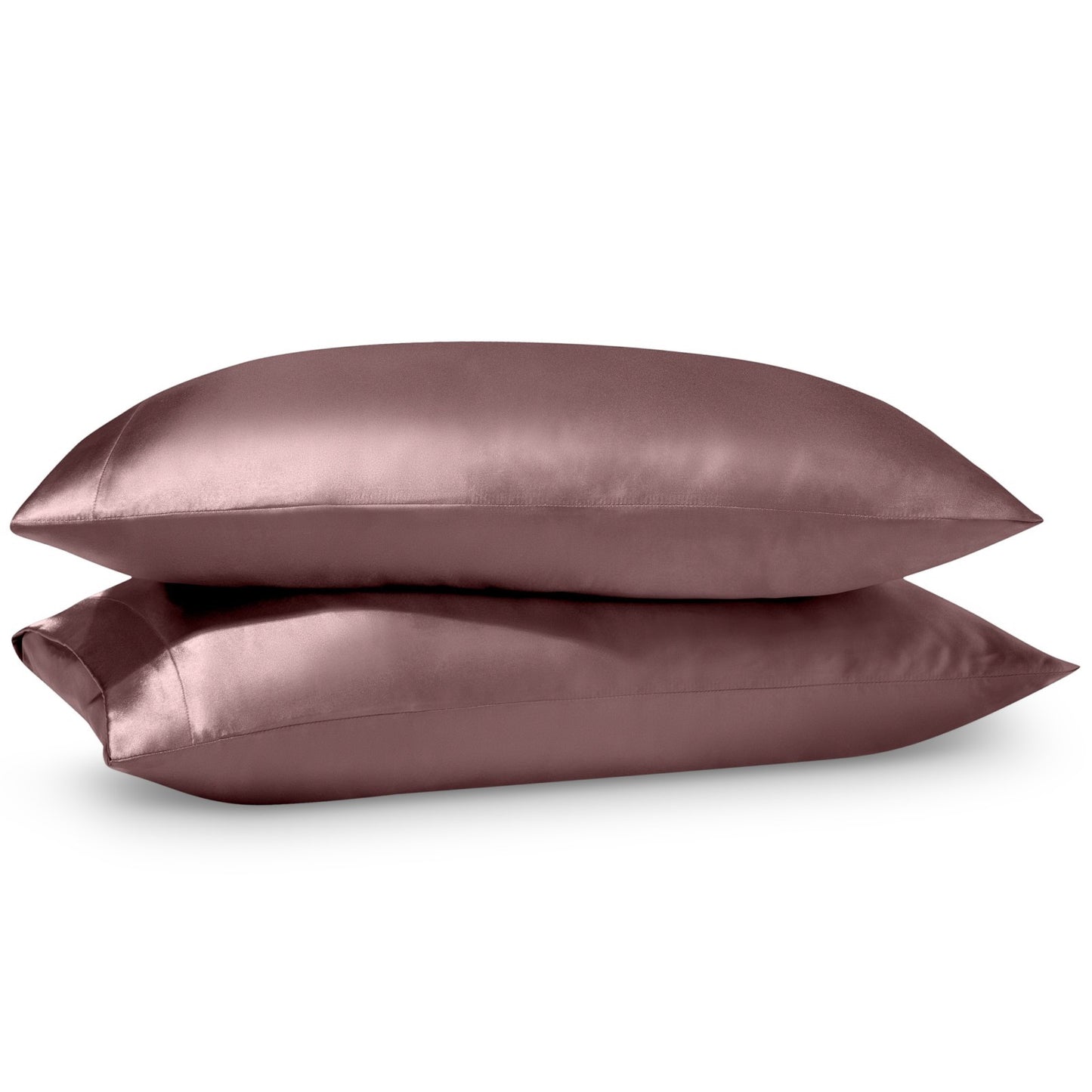 Bare Home Poly Satin Pillowcases for Hair and Skin - 2 Pack - Luxury Pillowcases