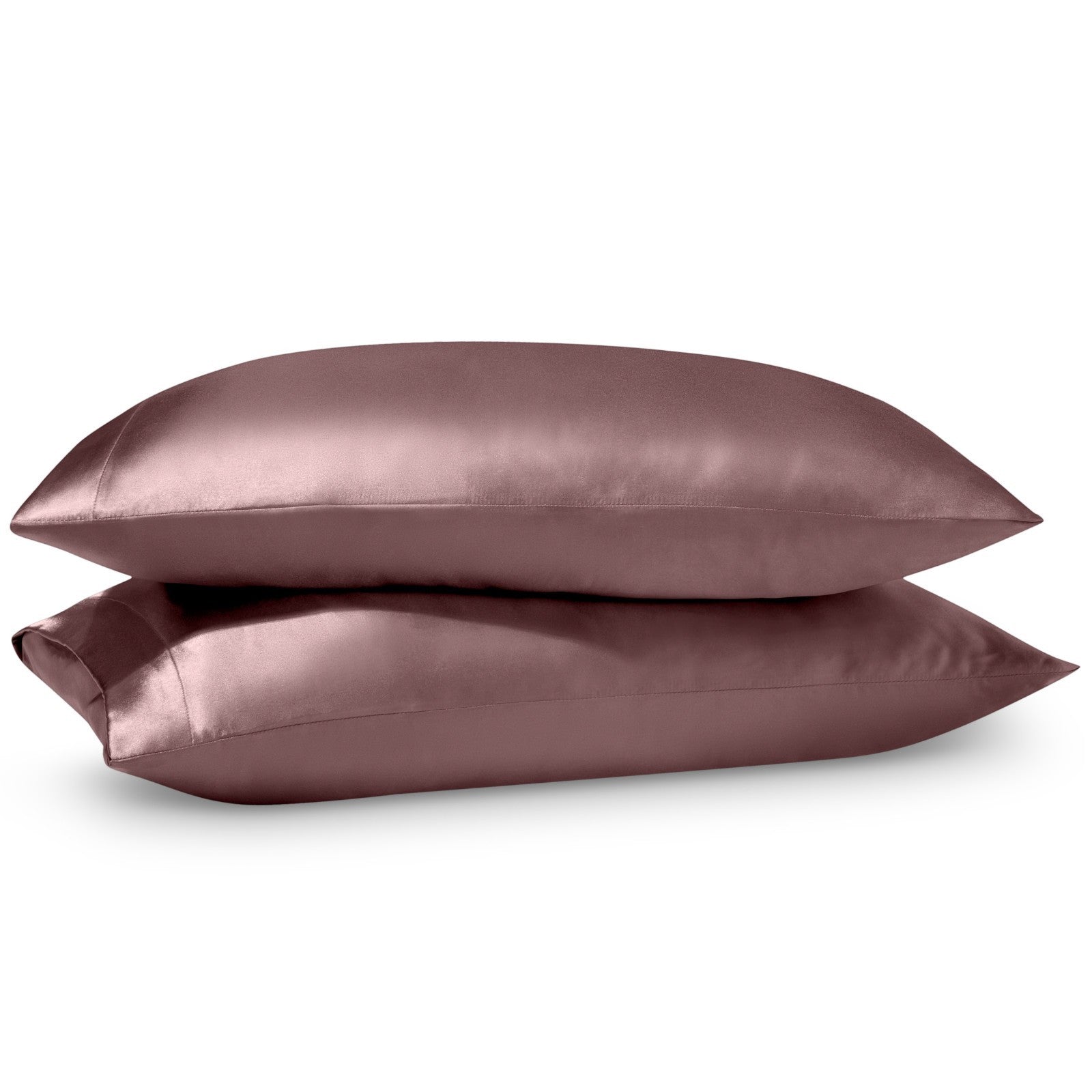 Bare Home Poly Satin Pillowcases for Hair and Skin - 2 Pack - Luxury Pillowcases