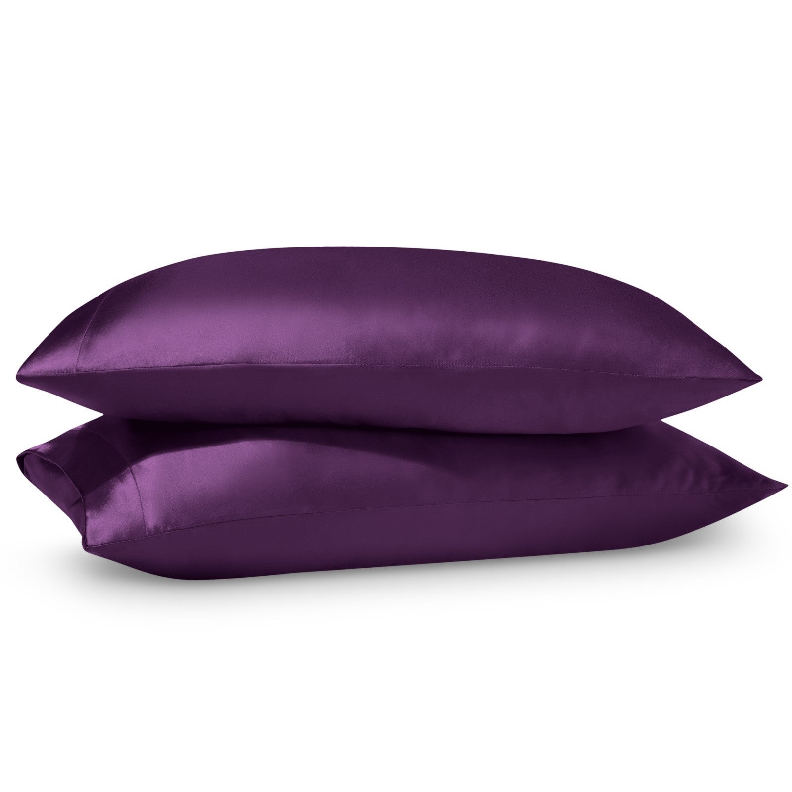 Bare Home Poly Satin Pillowcases for Hair and Skin - 2 Pack - Luxury Pillowcases