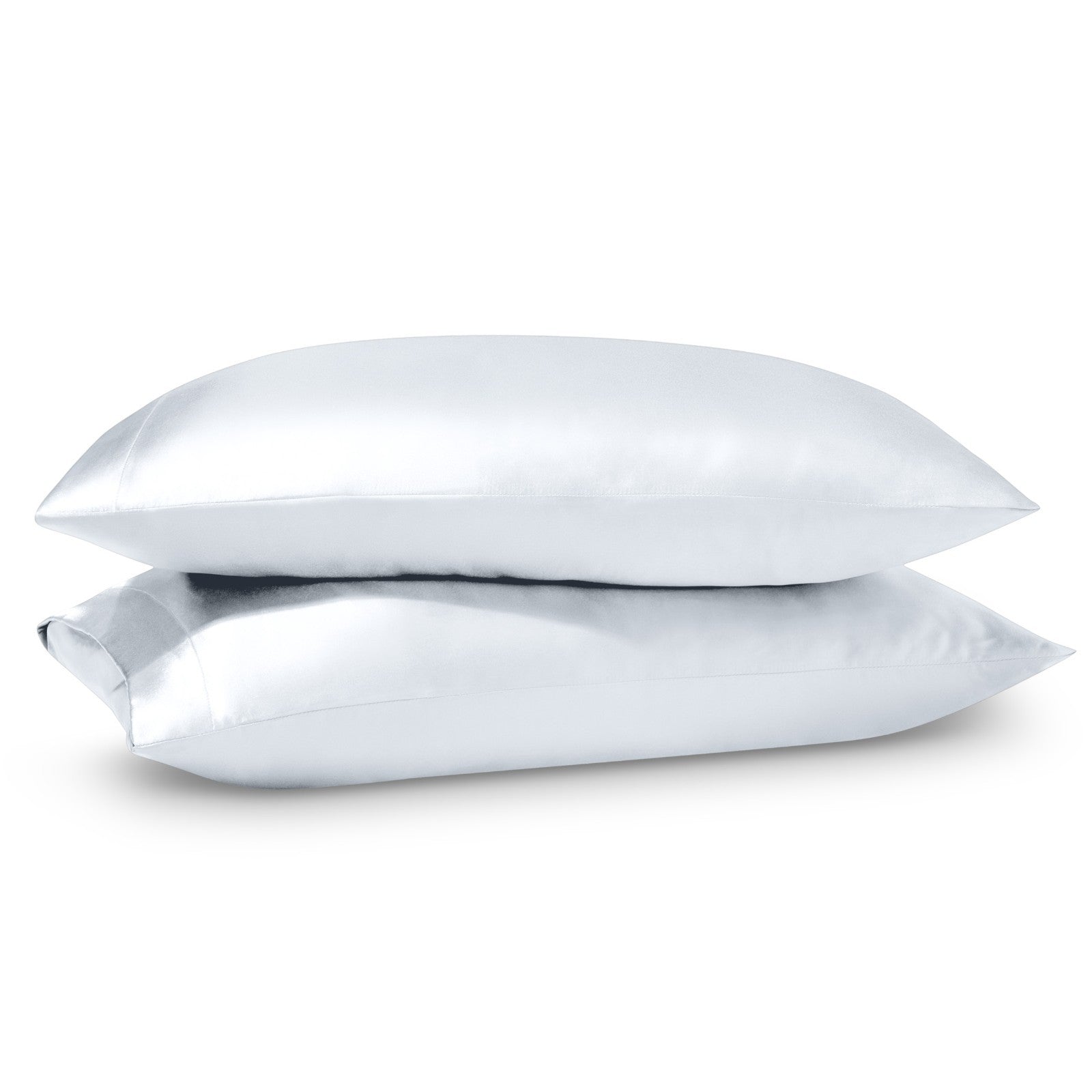 Bare Home Poly Satin Pillowcases for Hair and Skin - 2 Pack - Luxury Pillowcases