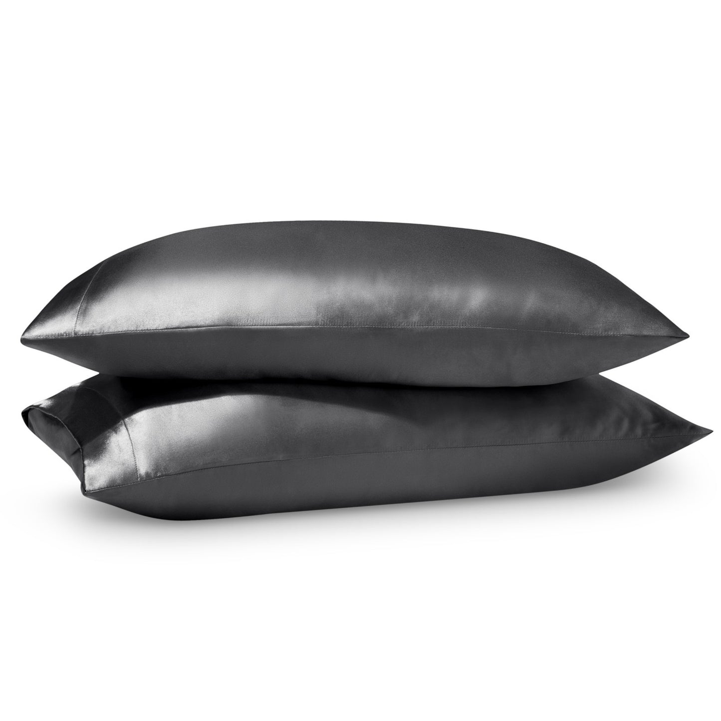 Bare Home Poly Satin Pillowcases for Hair and Skin - 2 Pack - Luxury Pillowcases