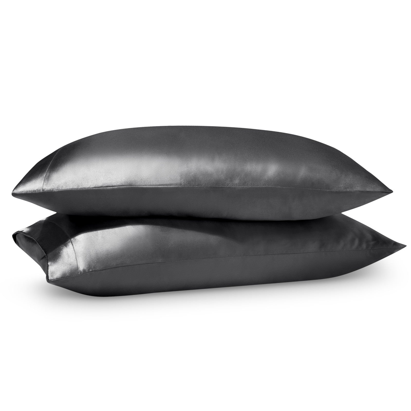 Bare Home Poly Satin Pillowcases for Hair and Skin - 2 Pack - Luxury Pillowcases