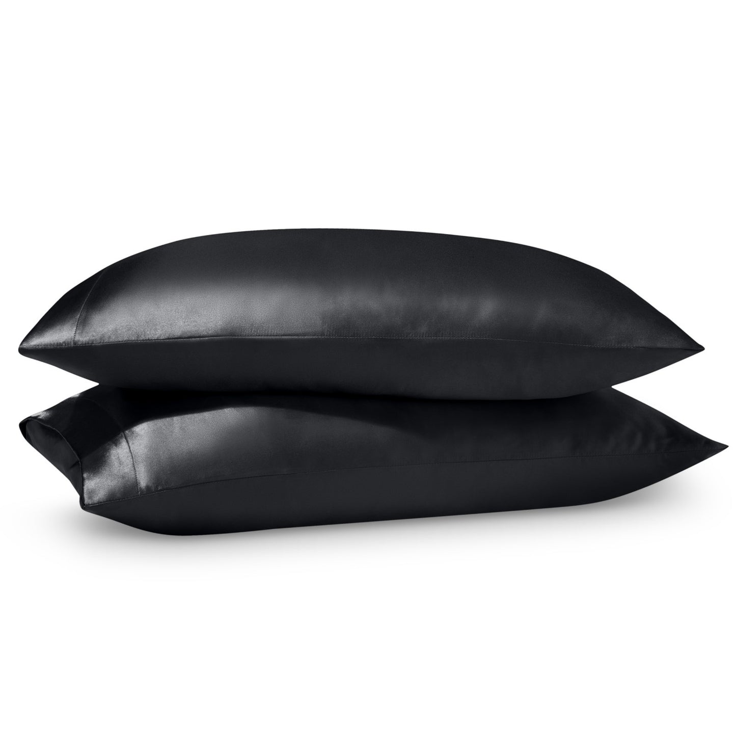 Bare Home Poly Satin Pillowcases for Hair and Skin - 2 Pack - Luxury Pillowcases