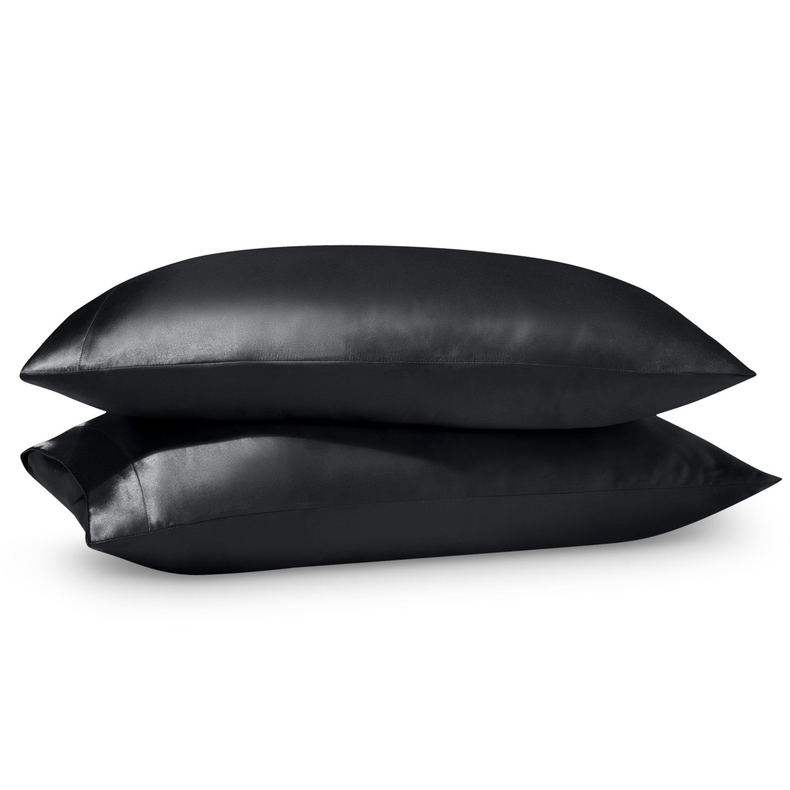 Bare Home Poly Satin Pillowcases for Hair and Skin - 2 Pack - Luxury Pillowcases