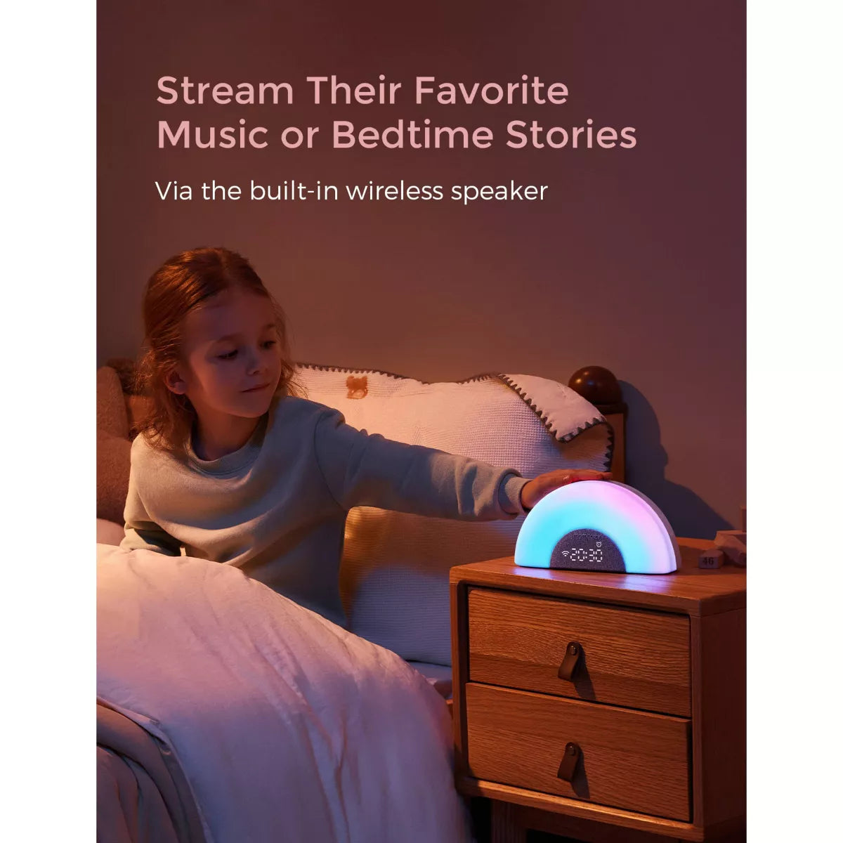 Momcozy Dreamsync Sound Machine: Nature, White Noise, Sound, Light Therapy