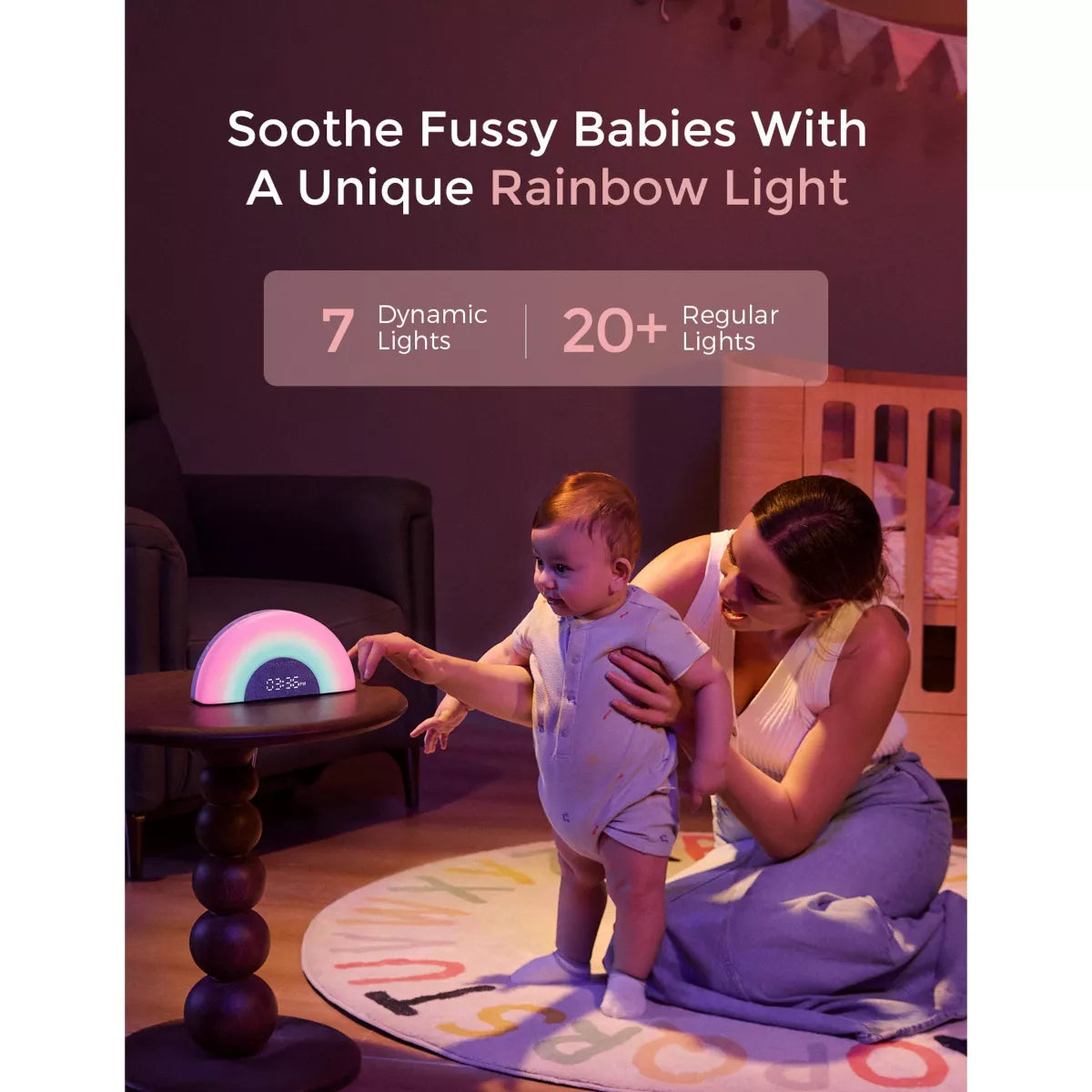 Momcozy Dreamsync Sound Machine: Nature, White Noise, Sound, Light Therapy