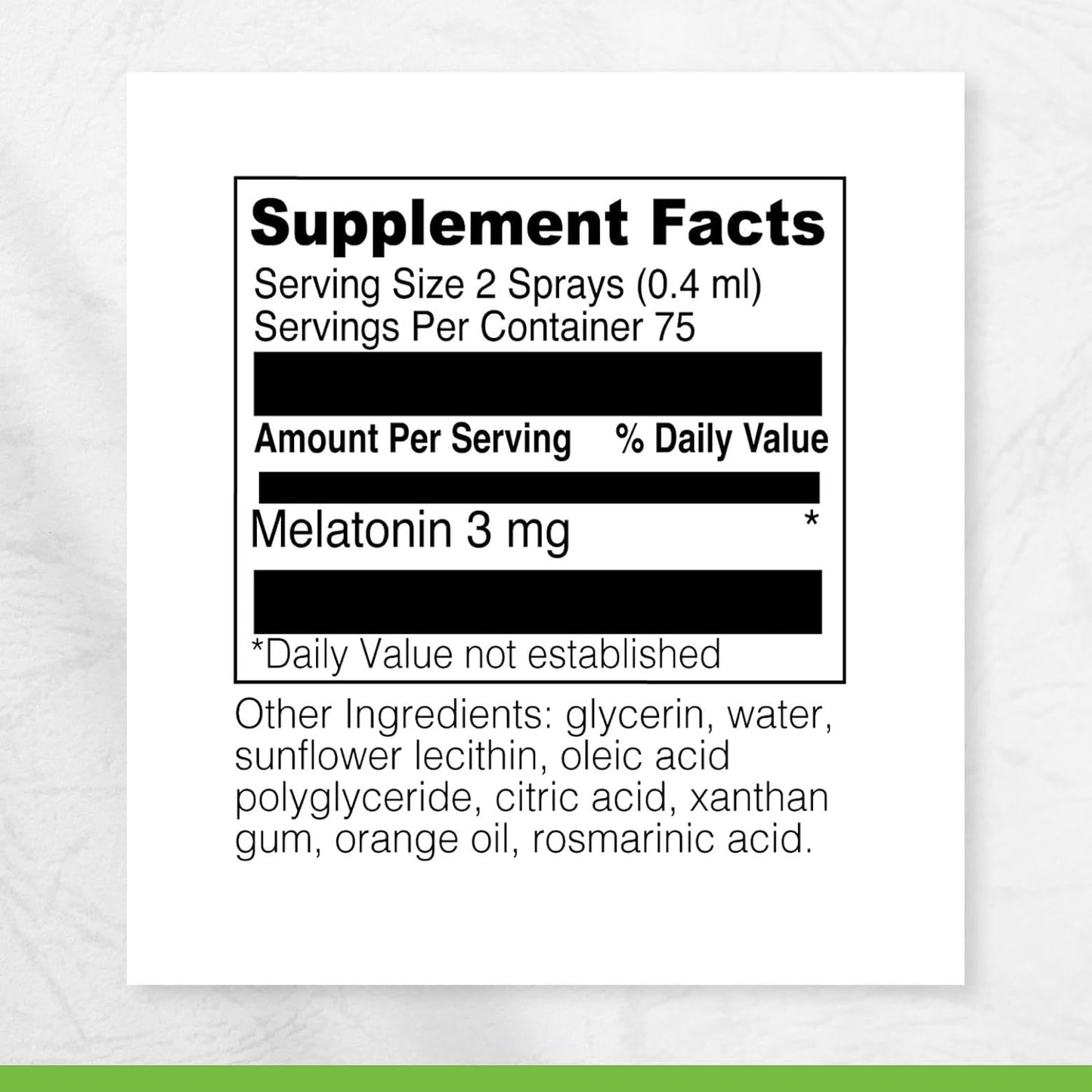 Labs Liposomal Melatonin Spray - Sleep Support Supplement - Bedtime Spray with 3Mg Melatonin per Serving - Fast-Acting Formula - Supports Restful Sleep - 30 Ml