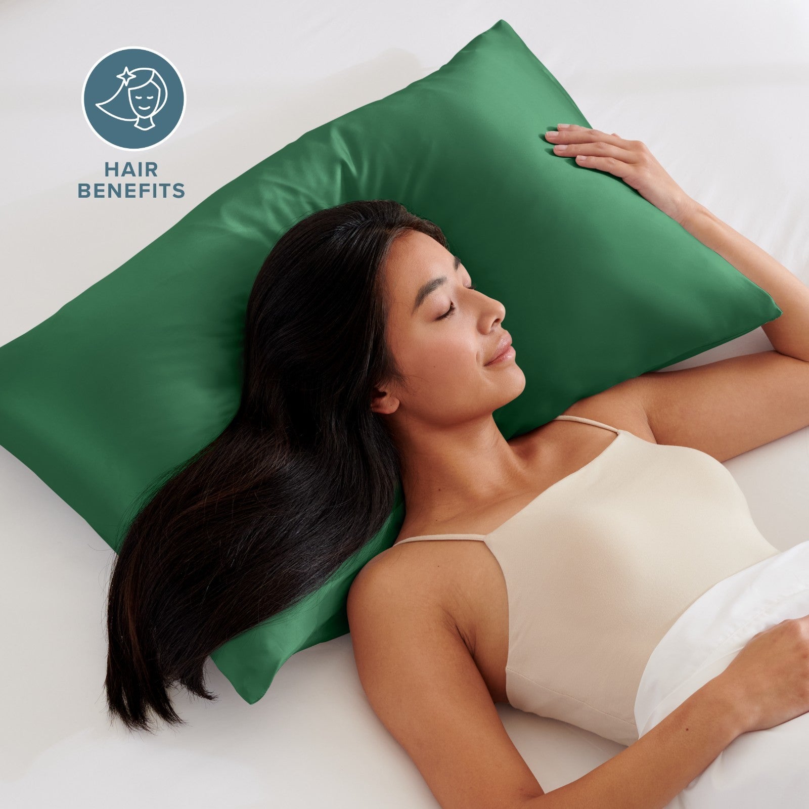 Bare Home Poly Satin Pillowcases for Hair and Skin - 2 Pack - Luxury Pillowcases