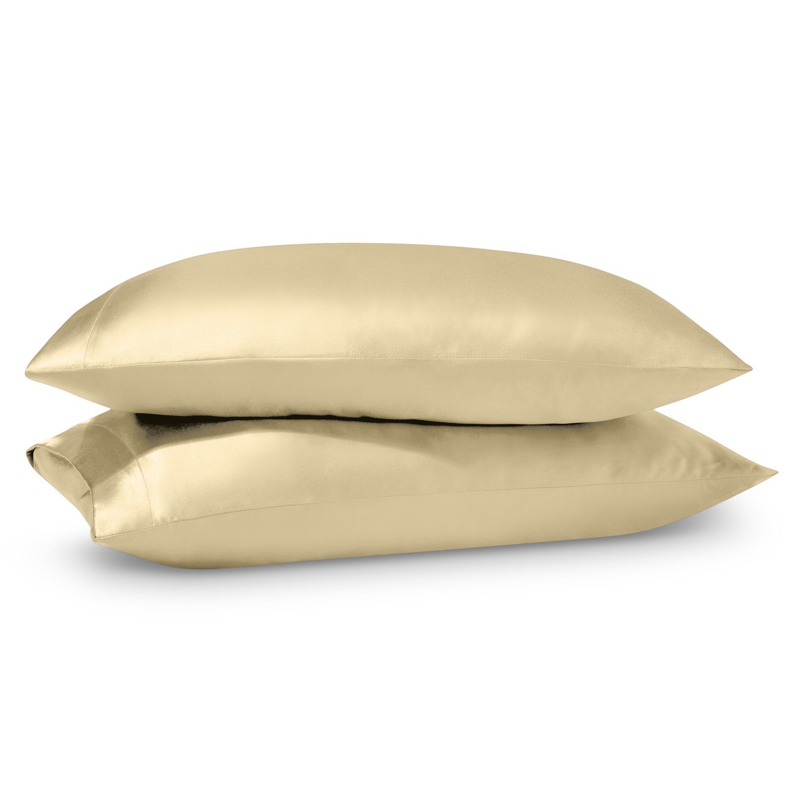 Bare Home Poly Satin Pillowcases for Hair and Skin - 2 Pack - Luxury Pillowcases