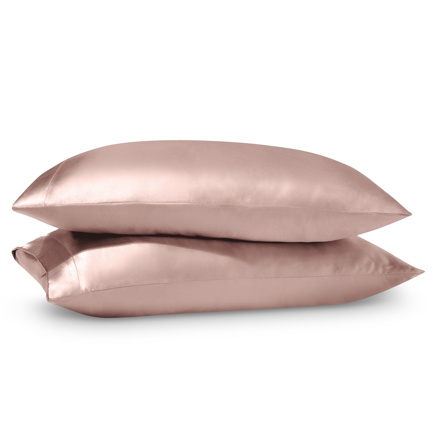 Bare Home Poly Satin Pillowcases for Hair and Skin - 2 Pack - Luxury Pillowcases