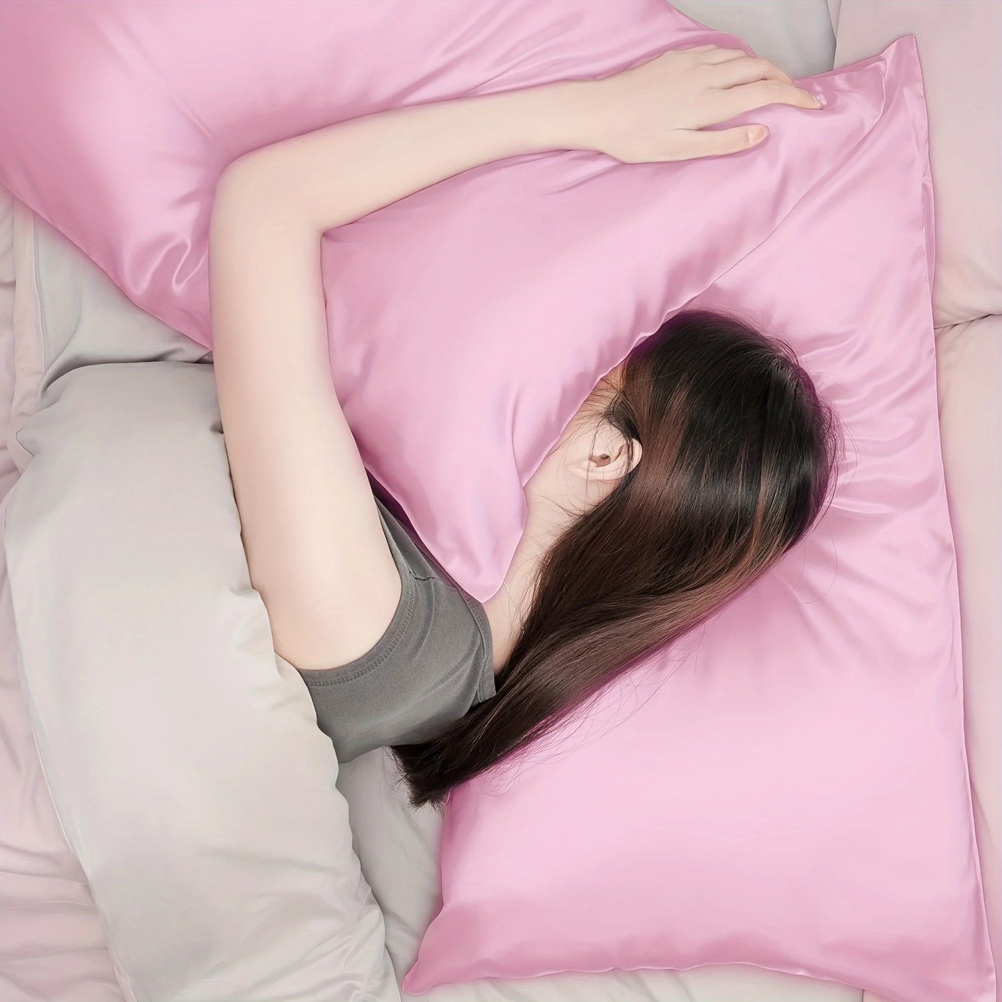 Satin Pillowcases - 1 Pair