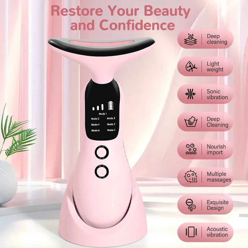 Mini LED Lights Face Neck Beauty Device