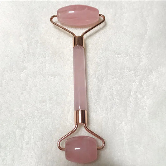 1Pc Pink Quartz Roller for Face