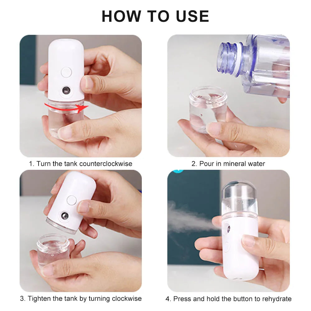 Portable USB Rechargeable Nano Mist Sprayer