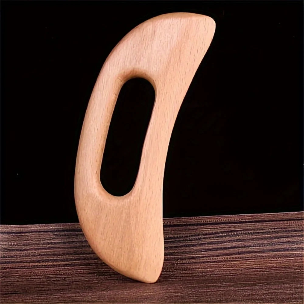 1 Piece of Wooden Gua Sha Massage Tool