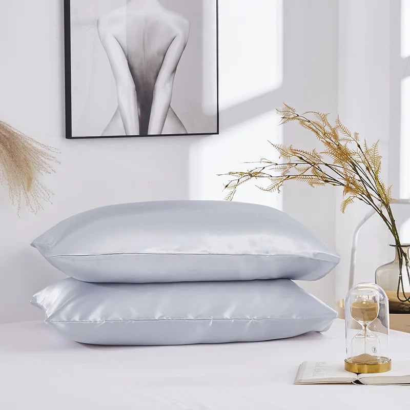 Silky Satin Pillowcases - 1 Pair