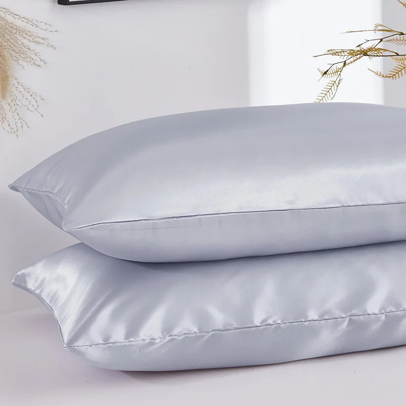 Silky Satin Pillowcases - 1 Pair