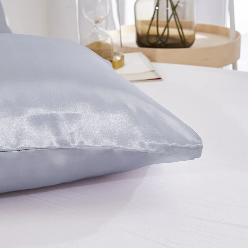 Silky Satin Pillowcases - 1 Pair