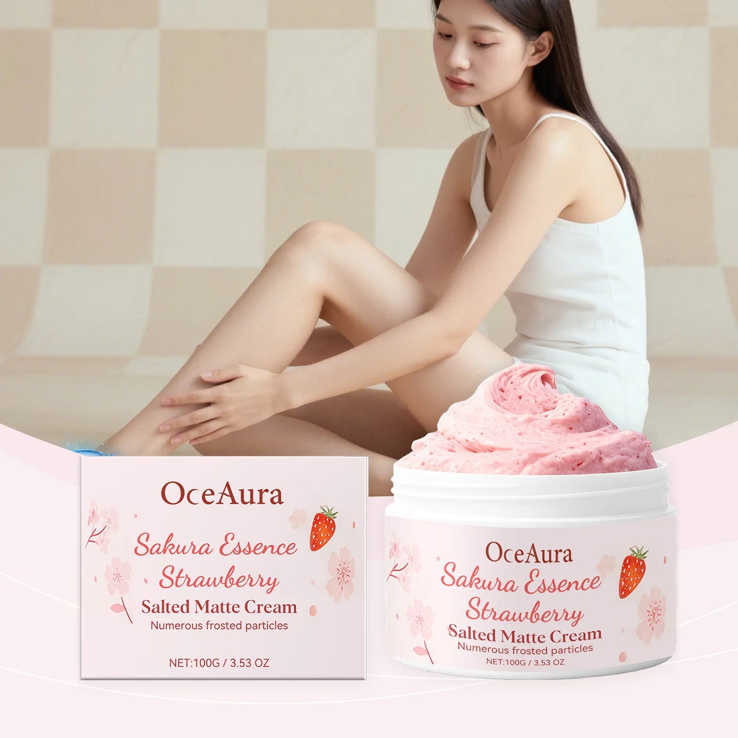 Strawberry Body Scrub Cream