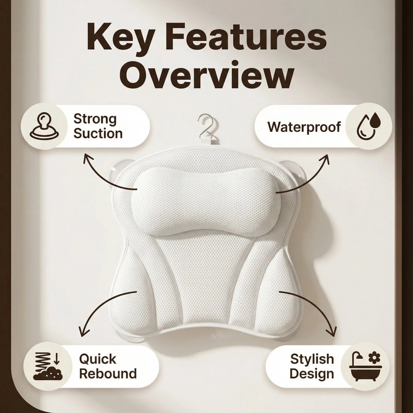 Soft Spa Bath Pillow