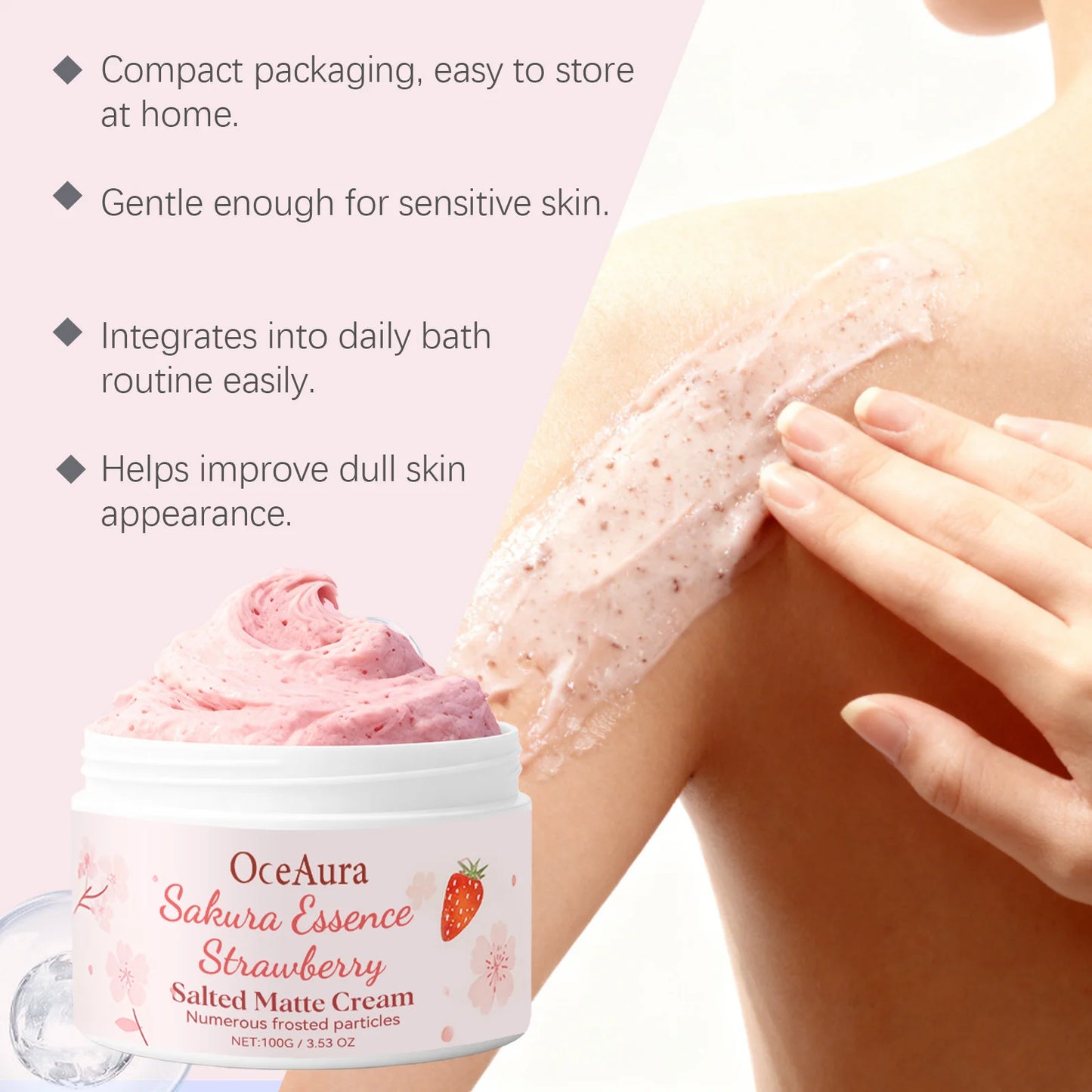 Strawberry Body Scrub Cream