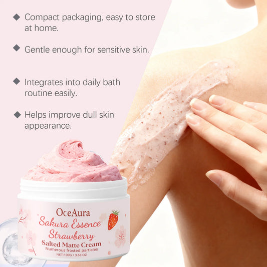 Strawberry Body Scrub Cream