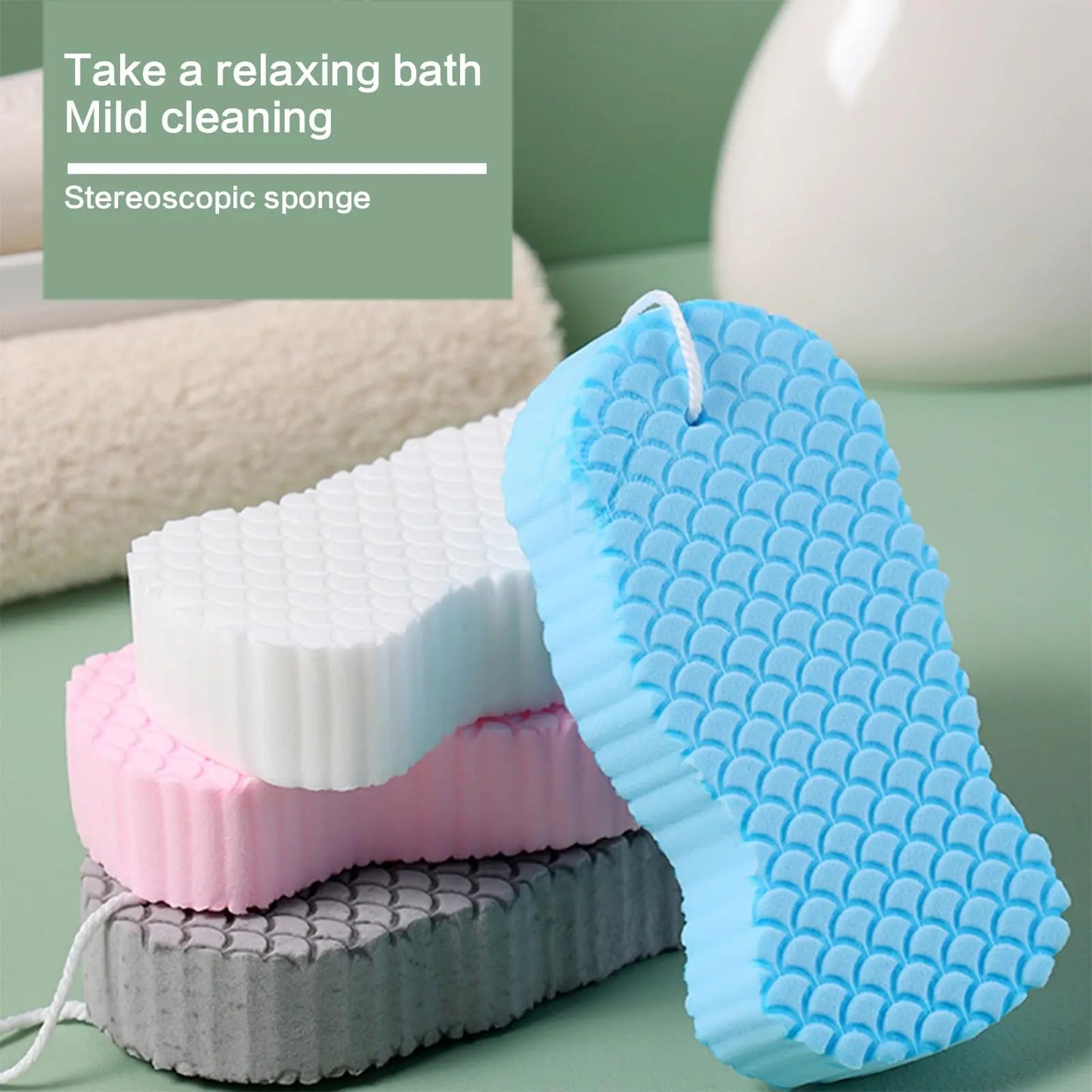 1pc Soft Sponge Body Scrubber