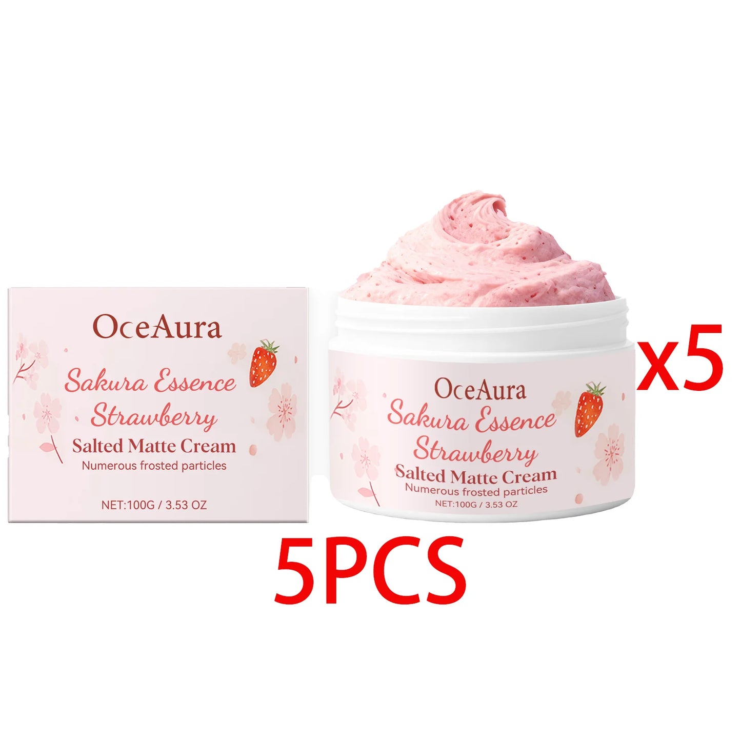 Strawberry Body Scrub Cream