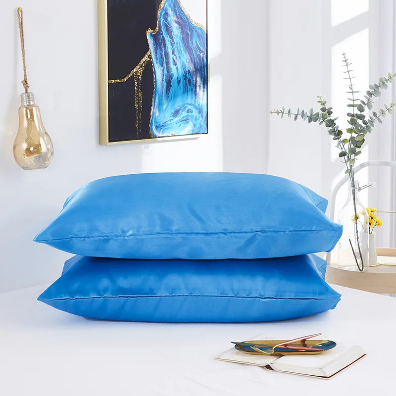 Silky Satin Pillowcases - 1 Pair