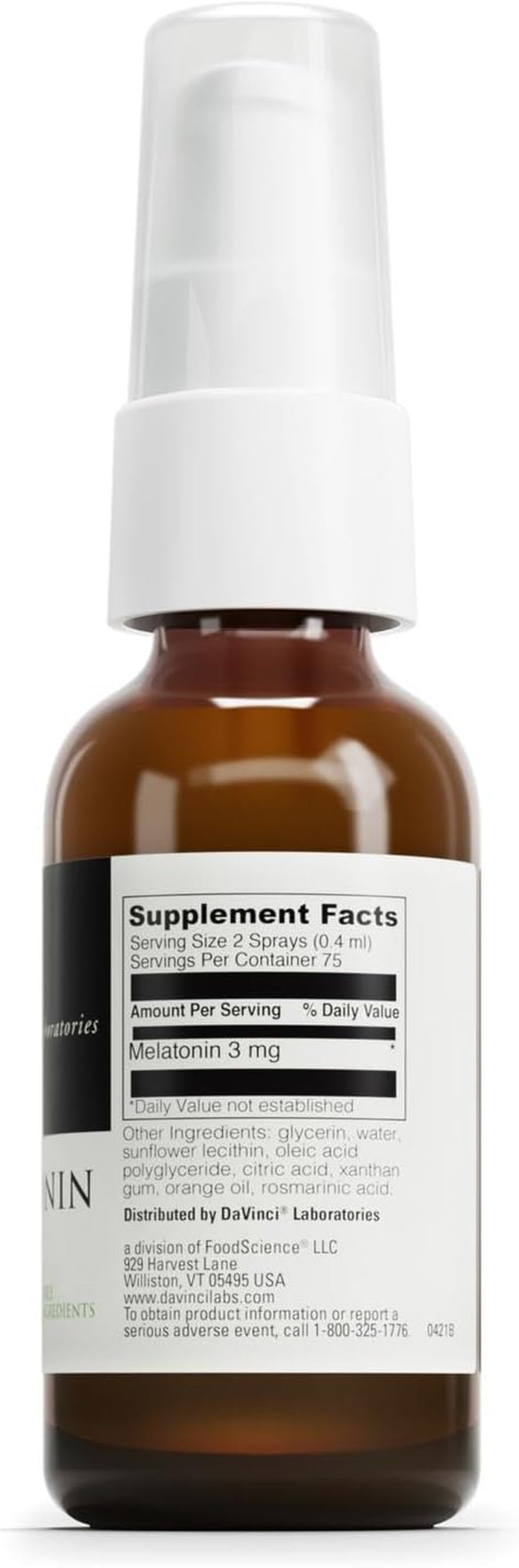 Labs Liposomal Melatonin Spray - Sleep Support Supplement - Bedtime Spray with 3Mg Melatonin per Serving - Fast-Acting Formula - Supports Restful Sleep - 30 Ml