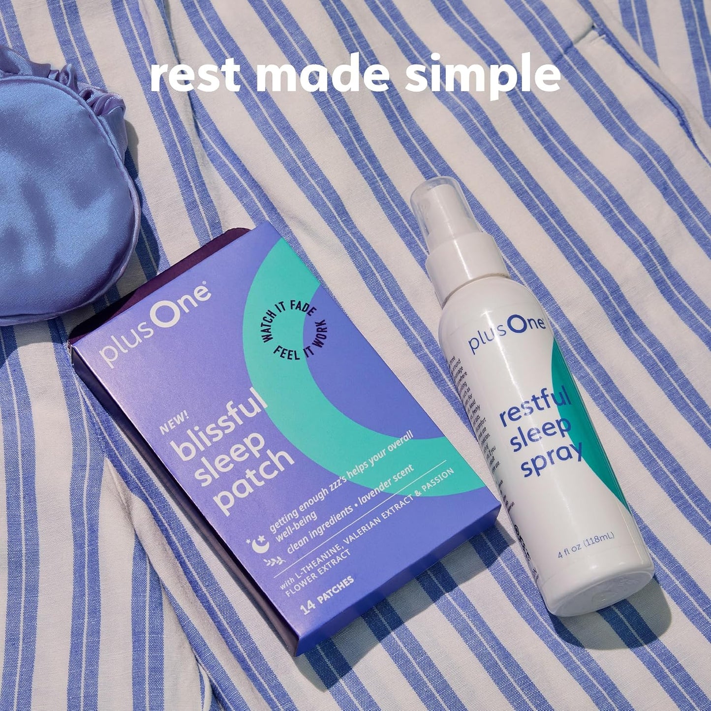 Plus One Blissful Sleep Spray – Magnesium, Lavender & Ashwagandha | Menopause-Friendly Aromatherapy Mist, Hormone-Free, Fragrance-Free for Relaxation, Calm & Rest