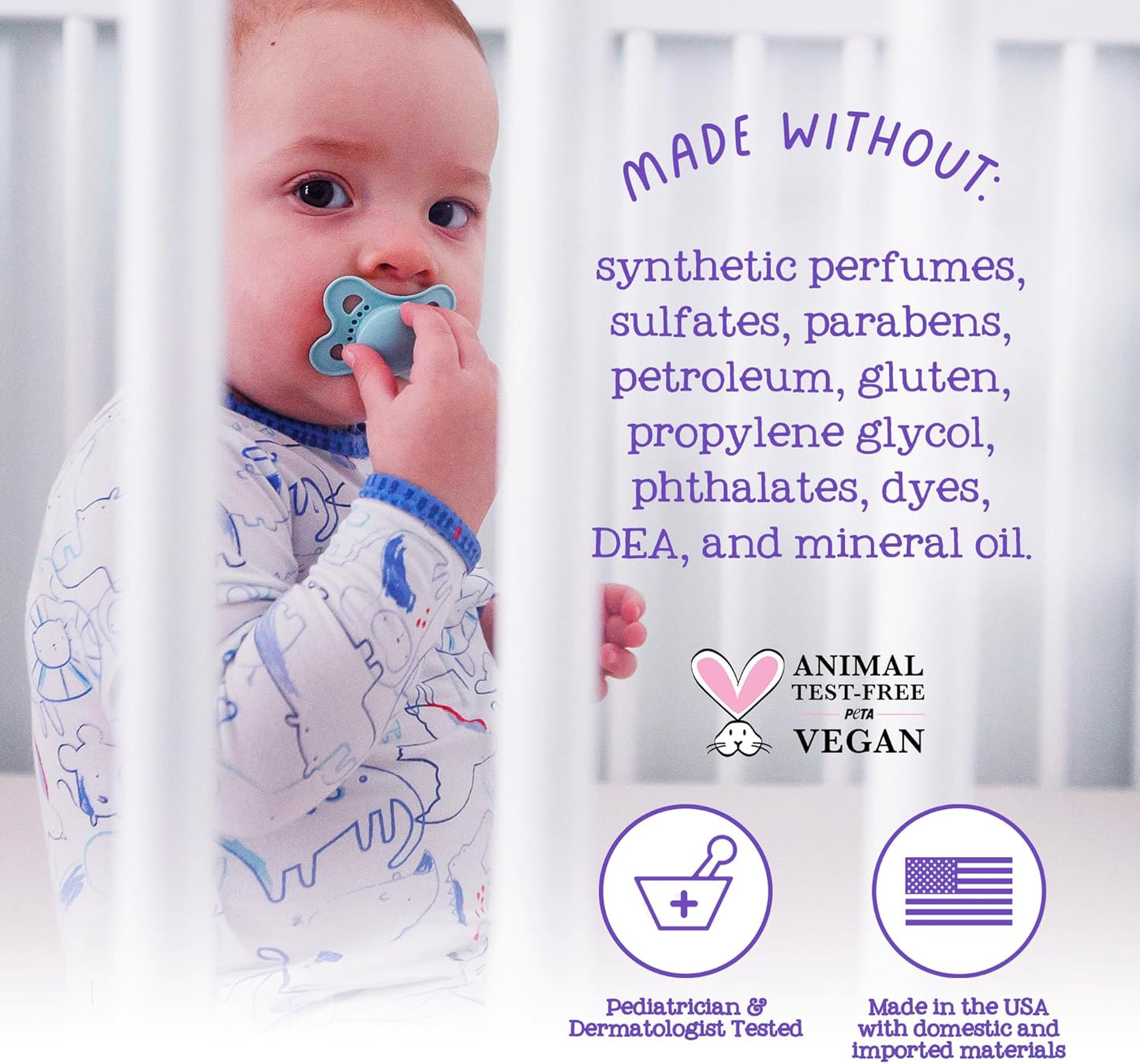 Slumber & Sleep Bath Baby Essentials Gift Set - Includes All over Wash, Calming Cream, Sleep Spray & Roll-On Essential Oils - Pediatrician-Tested Sleep, Comfort & Wellness Blends for Babies