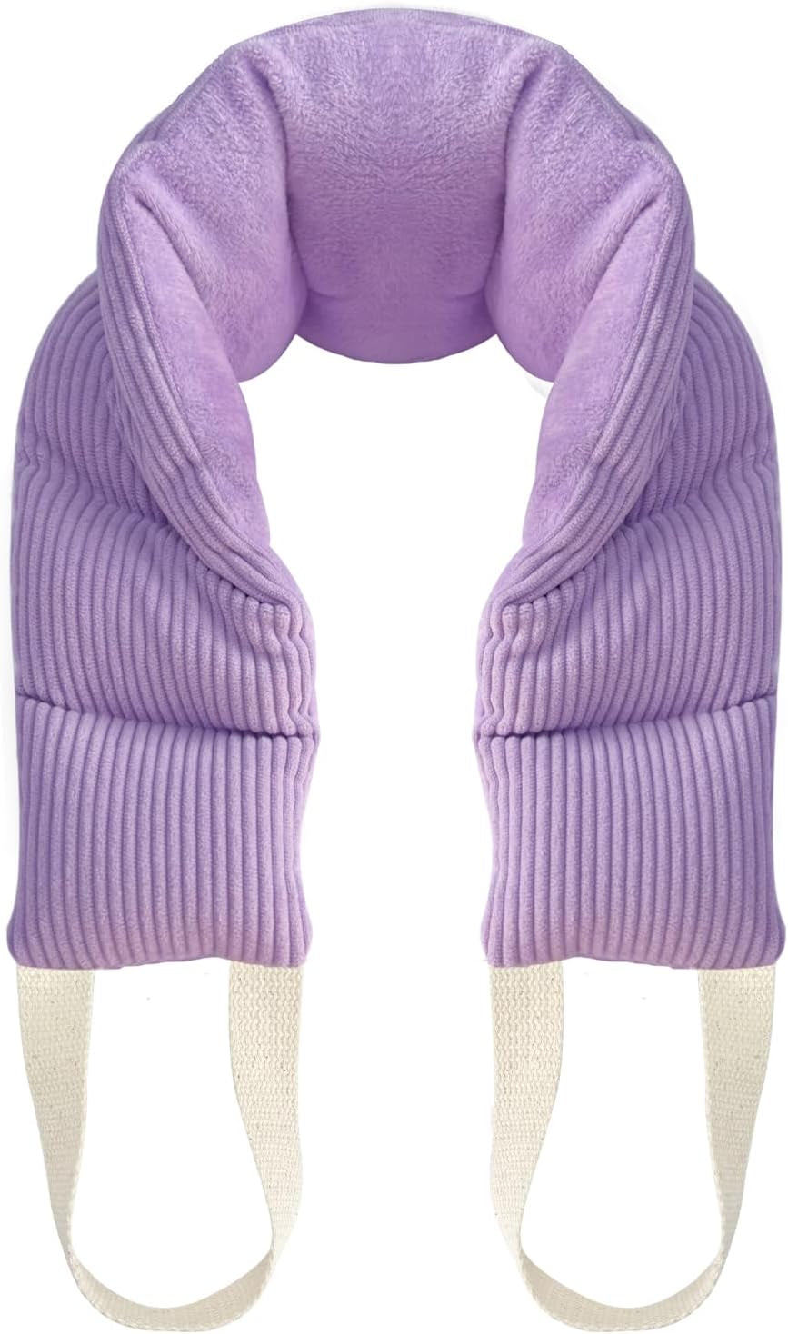 Heating Pad for Neck and Shoulders and Back Moist Small Microwavable Neck Wrap Warmer Weighted Heat Wrap Microwave Heatable Rice Beanbag Cervical Hot Pack Lavender Scented 1.5Pounds