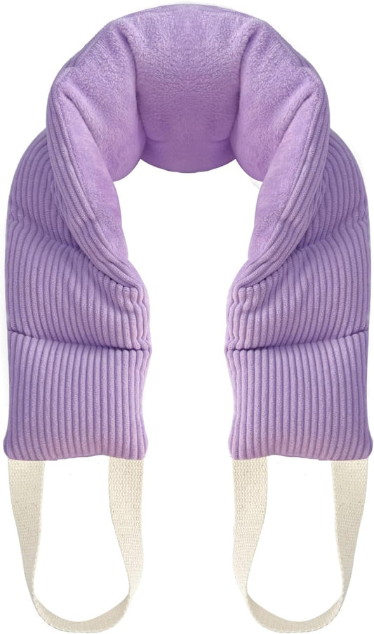 Heating Pad for Neck and Shoulders and Back Moist Small Microwavable Neck Wrap Warmer Weighted Heat Wrap Microwave Heatable Rice Beanbag Cervical Hot Pack Lavender Scented 1.5Pounds