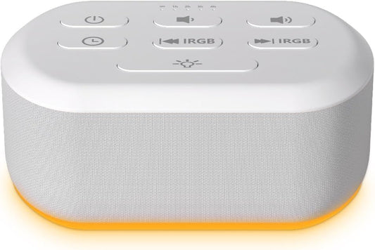 Brown Noise Sound Machine 30 Soothing Sounds White Noise Machine with 12 Night Light Colors Sleep Machine for Adults Baby Kids 36 Volume Levels Noise Canceling for Office Home Privacy