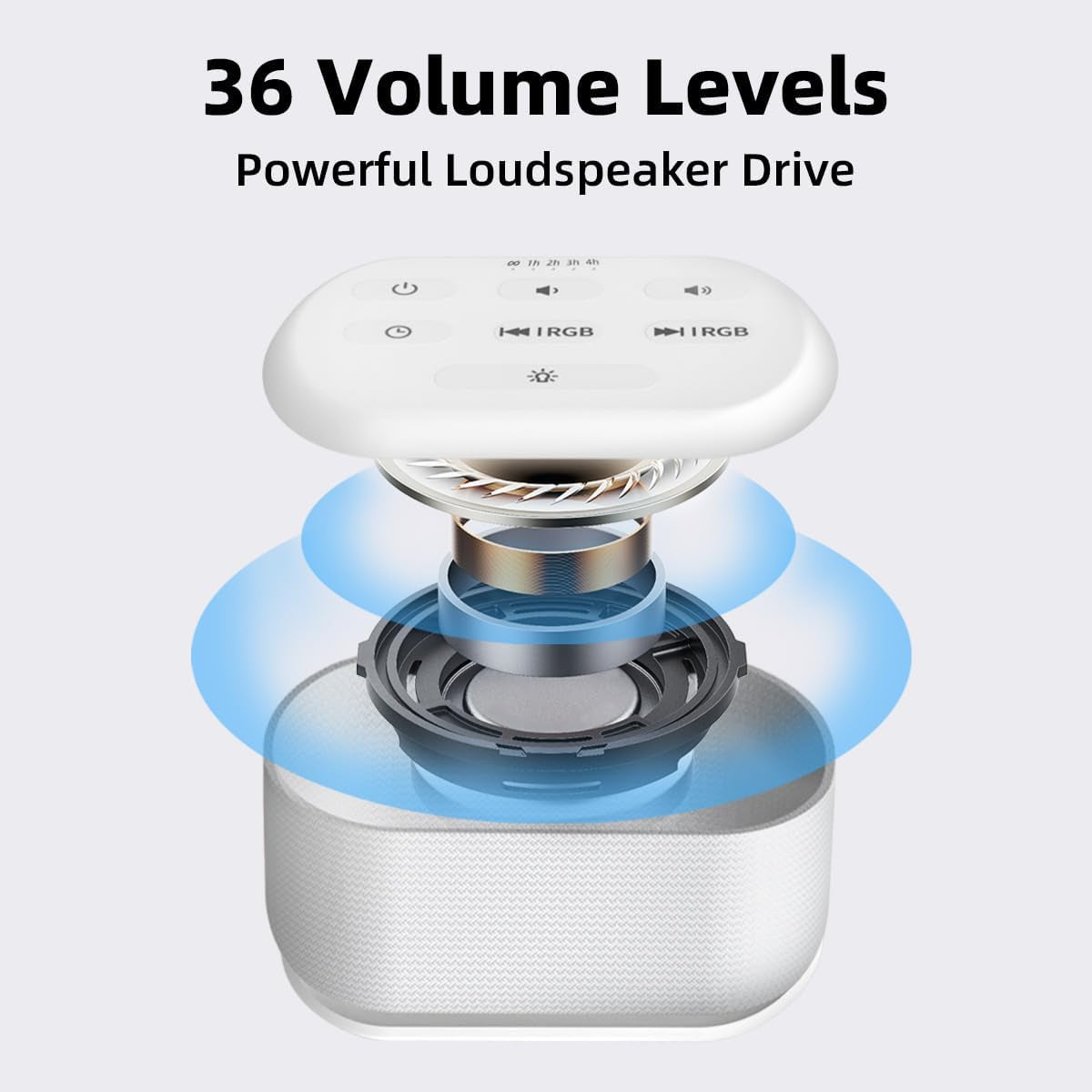 Brown Noise Sound Machine 30 Soothing Sounds White Noise Machine with 12 Night Light Colors Sleep Machine for Adults Baby Kids 36 Volume Levels Noise Canceling for Office Home Privacy