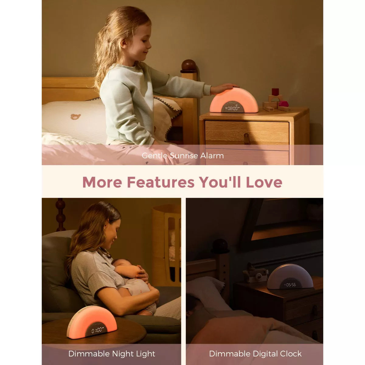 Momcozy Dreamsync Sound Machine: Nature, White Noise, Sound, Light Therapy