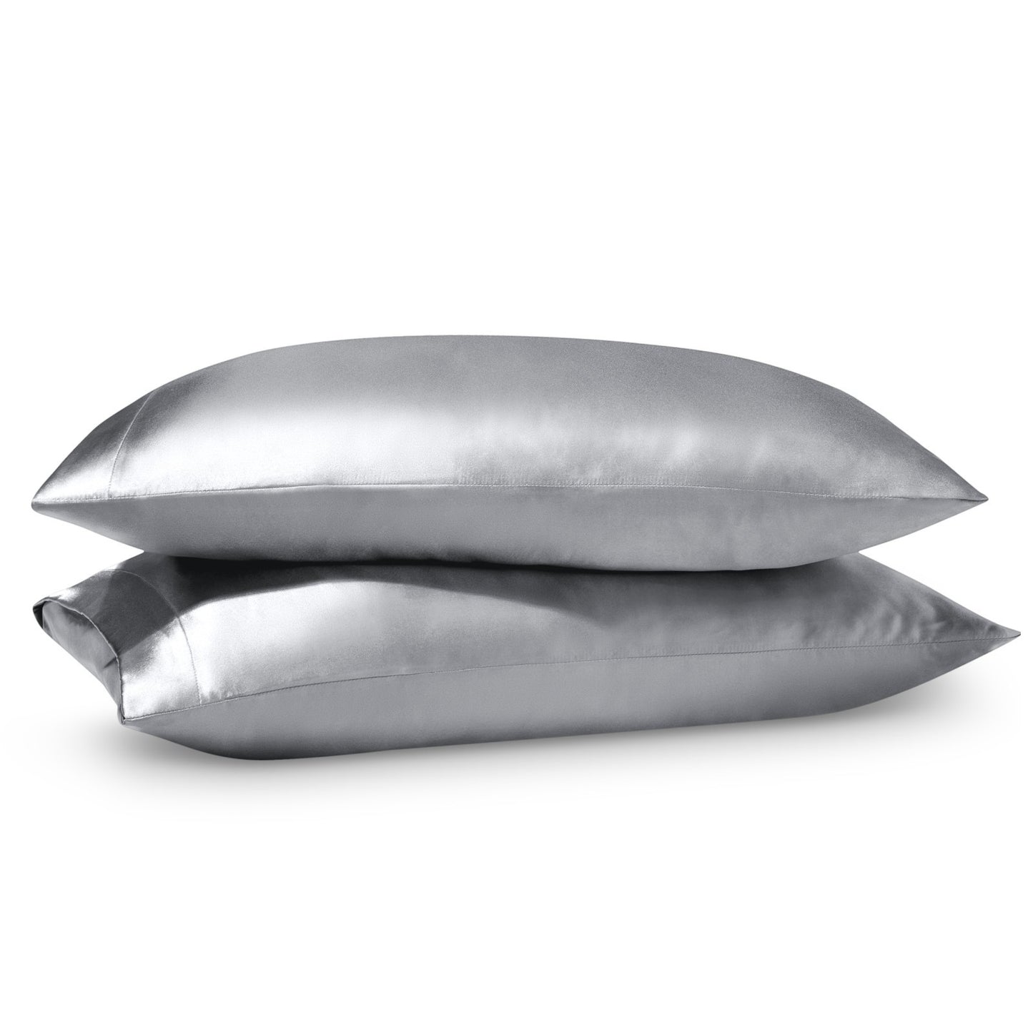 Bare Home Poly Satin Pillowcases for Hair and Skin - 2 Pack - Luxury Pillowcases
