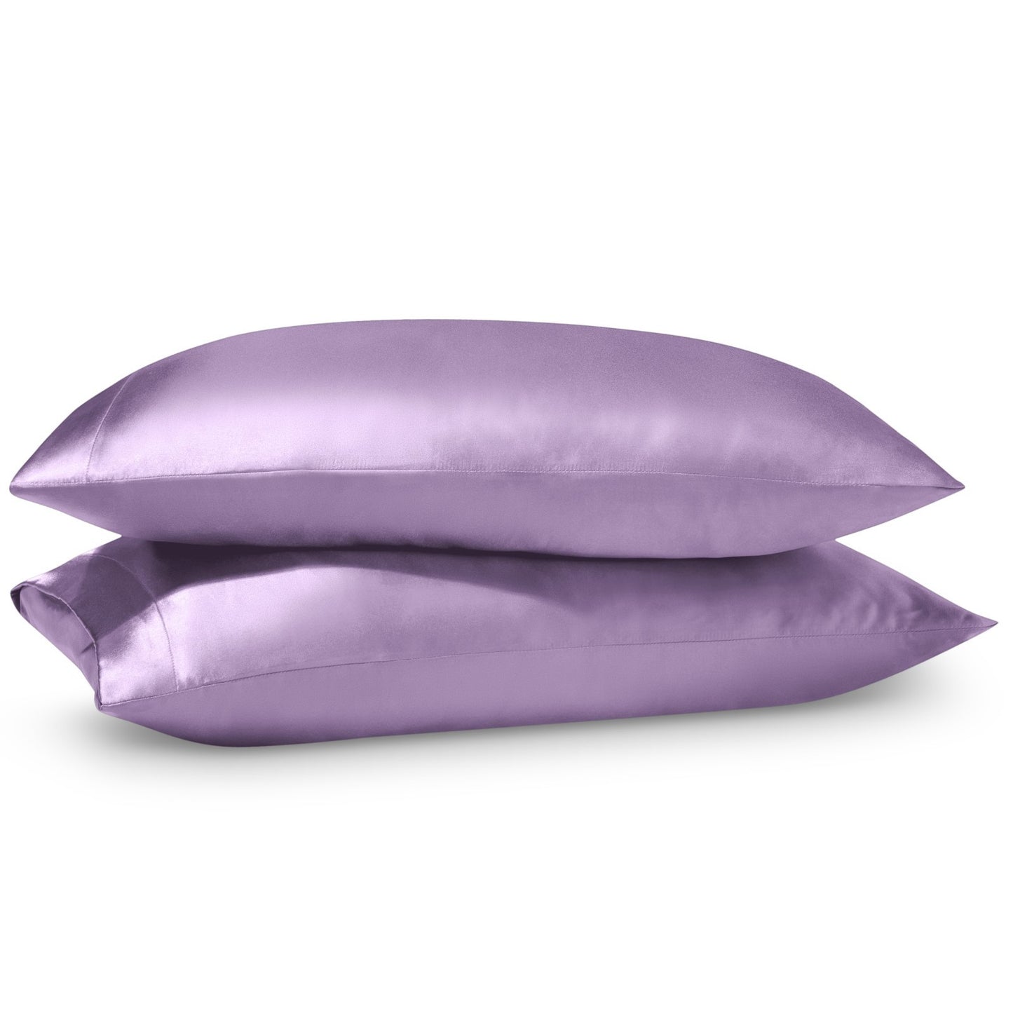 Bare Home Poly Satin Pillowcases for Hair and Skin - 2 Pack - Luxury Pillowcases